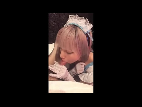 ❤️ Јапански идол [маиука], костим француске собарице, први део, пушење и дркање са лосионом Порно код нас ﹏